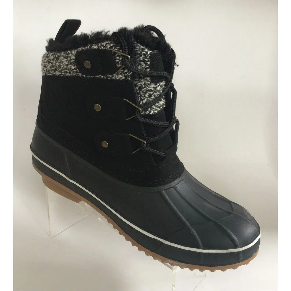 NEW KHOMBU Women's Keri Faux Fur-Lined Duck Boots (Size 7) - Picture 1 of 11